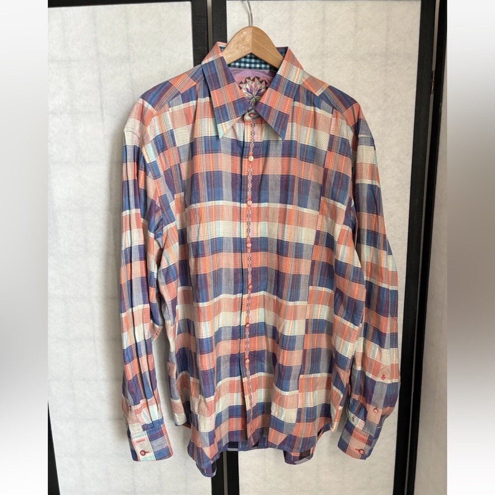 ROBERT GRAHAM PLUS SIZE SHIRT 2XL